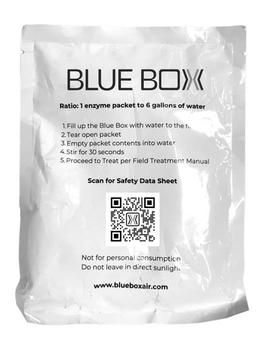 Blue Box enzyme packet